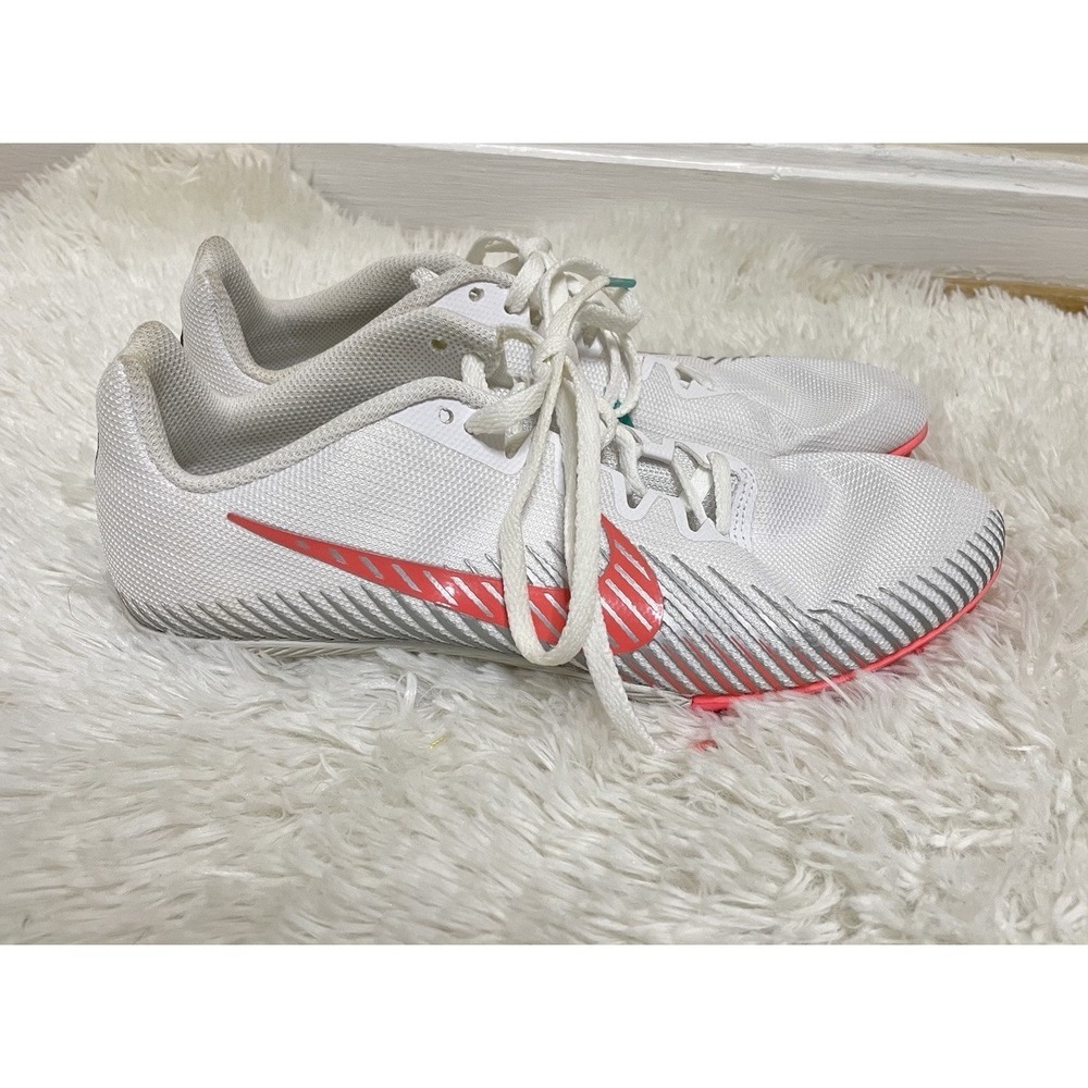 Nike Zoom Rival Size 8 White/Hyper Jade Flash Crimson AH1020-100
